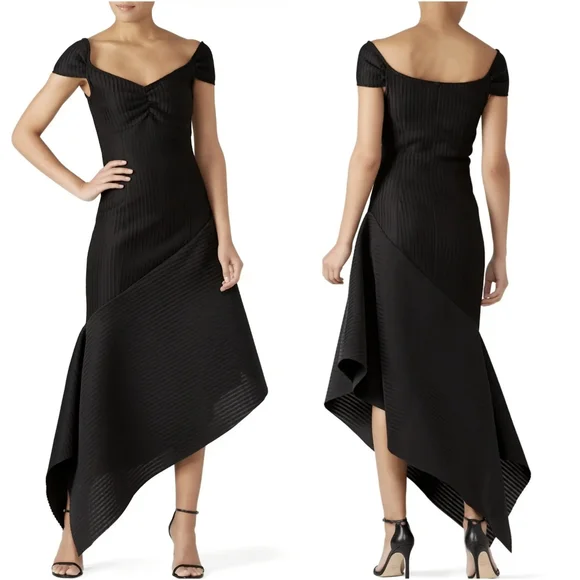 Opening Ceremony Black Lotus Mermaid Dress - Formal Gown